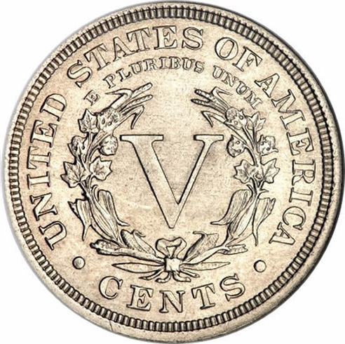 5 центов 1913 года: реверс
